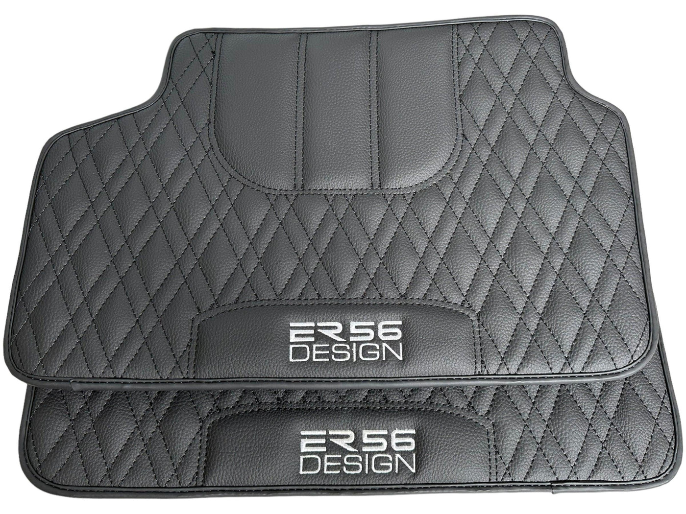 Floor Mats For BMW 1 Series F20 Black Leather Er56 Design - AutoWin