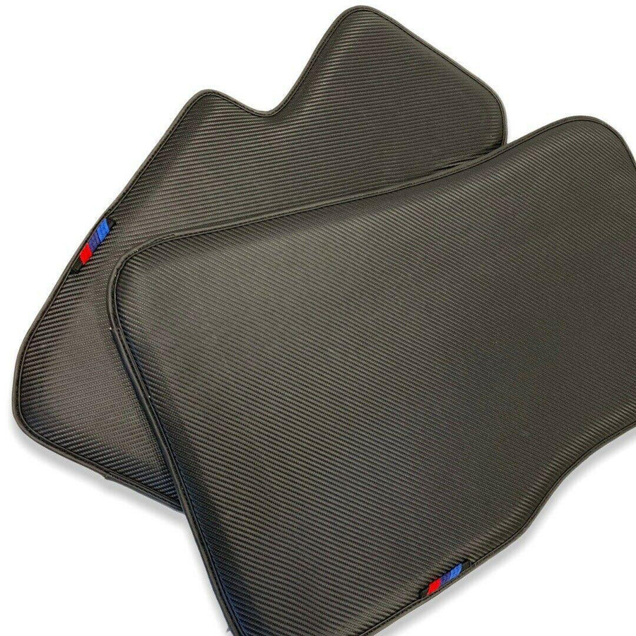 Floor Mats For BMW 1 Series F21 3-door Hatchback Autowin Brand Carbon Fiber Leather - AutoWin
