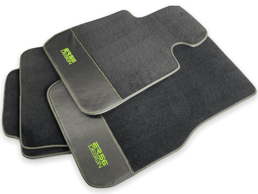 Floor Mats For BMW 3 Series E91 5-door Touring Carbon Leather Er56 Design - AutoWin