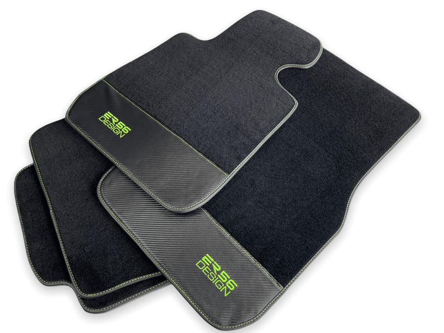 Floor Mats For BMW 4 Series F33 Carbon Leather Er56 Design - AutoWin