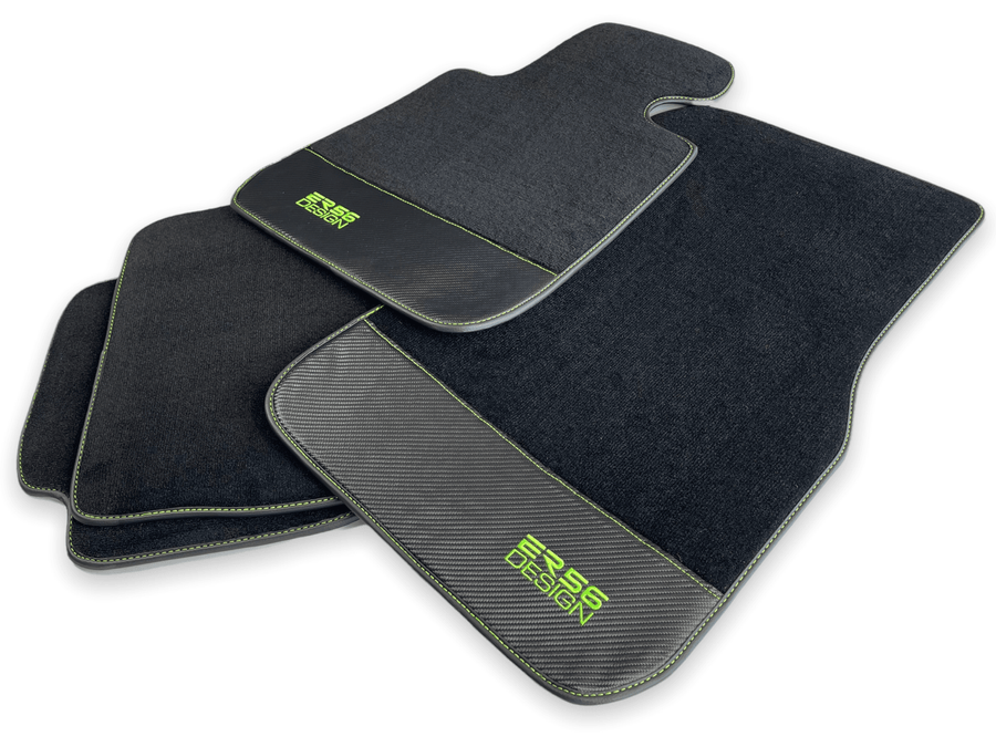 Floor Mats For BMW 4 Series F33 Carbon Leather Er56 Design - AutoWin