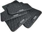 Floor Mats For BMW M3 E46 Black Leather Er56 Design - AutoWin