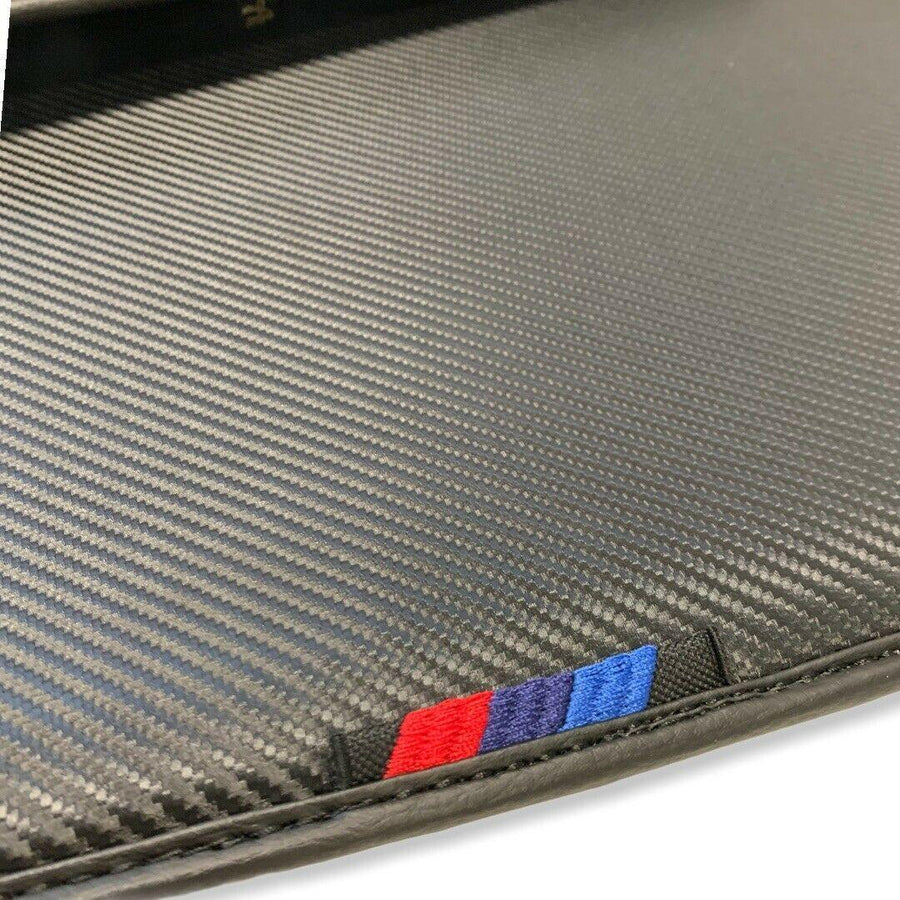Floor Mats For BMW M8 F92 2-door Coupe Autowin Brand Carbon Fiber Leather - AutoWin