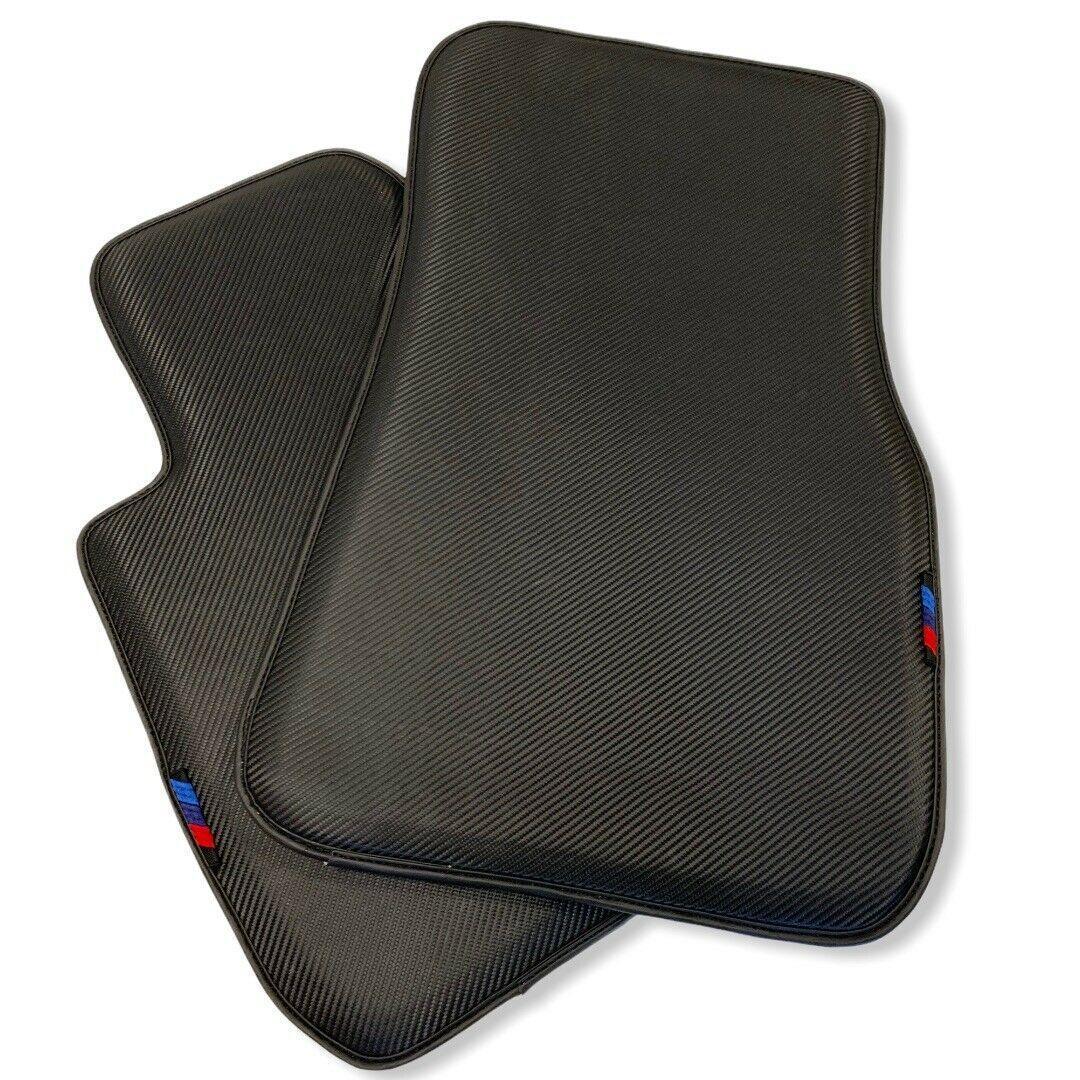 Floor Mats For BMW X5M F95 SUV Autowin Brand Carbon Fiber Leather - AutoWin