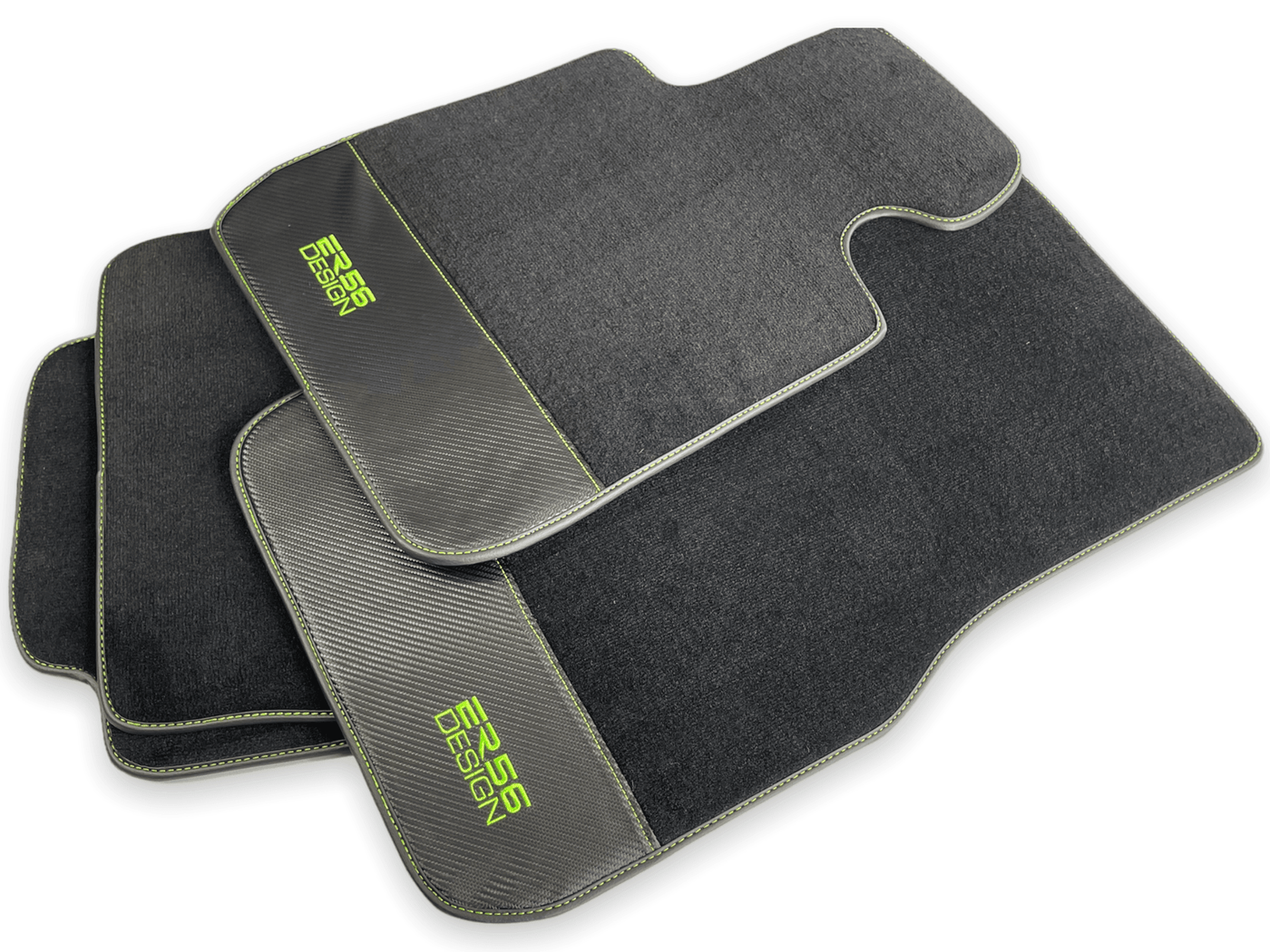 Floor Mats For BMW X6M E71 SUV Carbon Leather Er56 Design - AutoWin