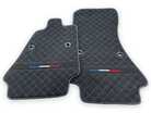 Floor Mats For Bugatti Chiron Alcantara Leather Limited Edition - AutoWin
