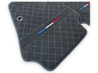 Floor Mats For Bugatti Chiron Alcantara Leather Limited Edition - AutoWin