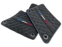 Floor Mats For Bugatti Veyron Tailored Alcantara Leather - AutoWin