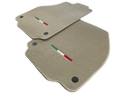 Floor Mats For Ferrari F8 Tributo (2019-2023) Beige Italian Edition - AutoWin