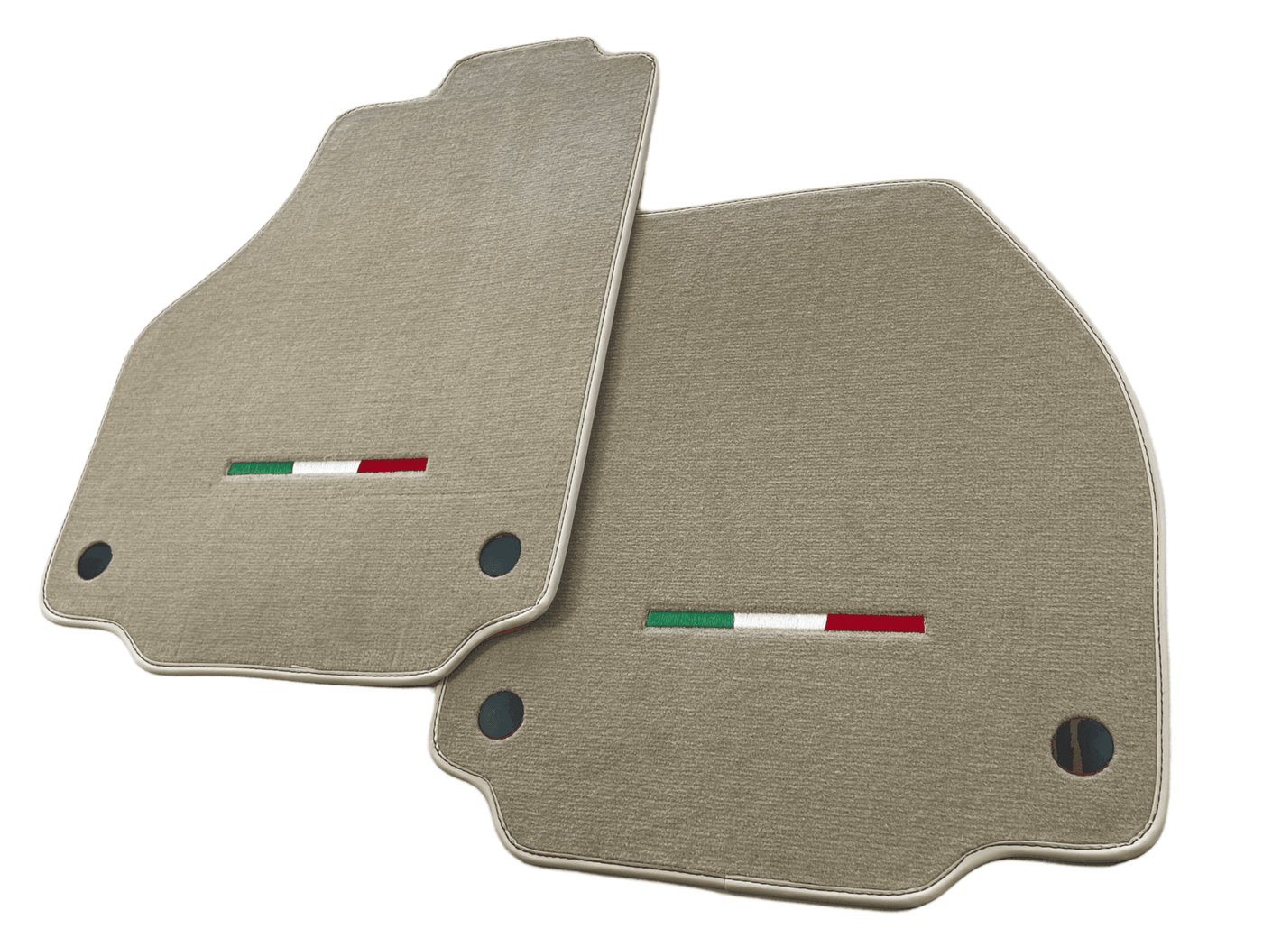 Floor Mats For Ferrari F8 Tributo (2019-2023) Beige Italian Edition - AutoWin