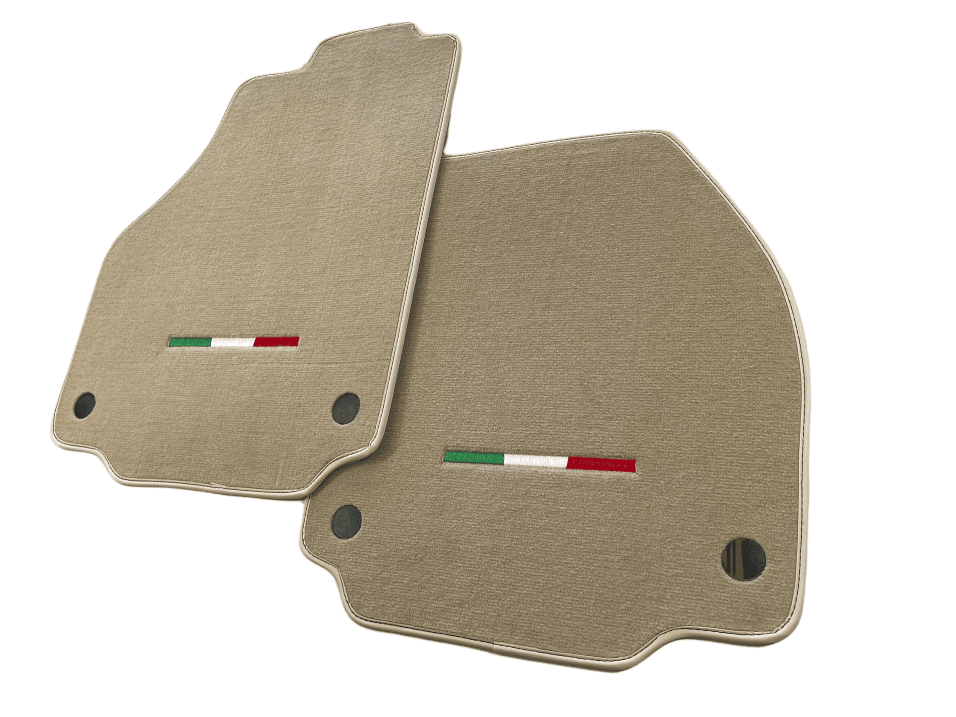 Floor Mats For Ferrari F8 Tributo (2019-2023) Beige Italian Edition - AutoWin