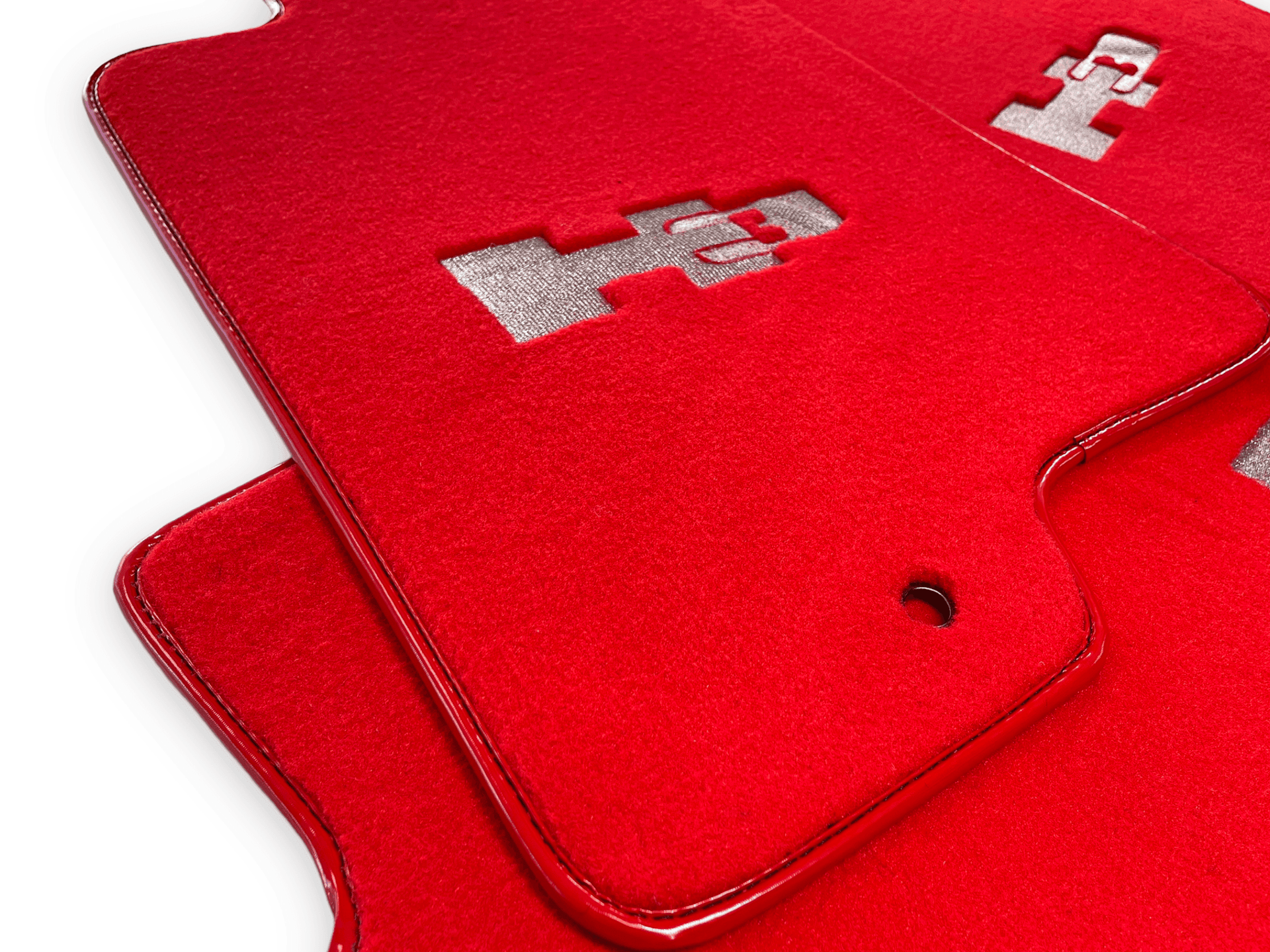 Floor Mats For Hummer H3 2005-2010 Tailored Red Color Carpets - AutoWin
