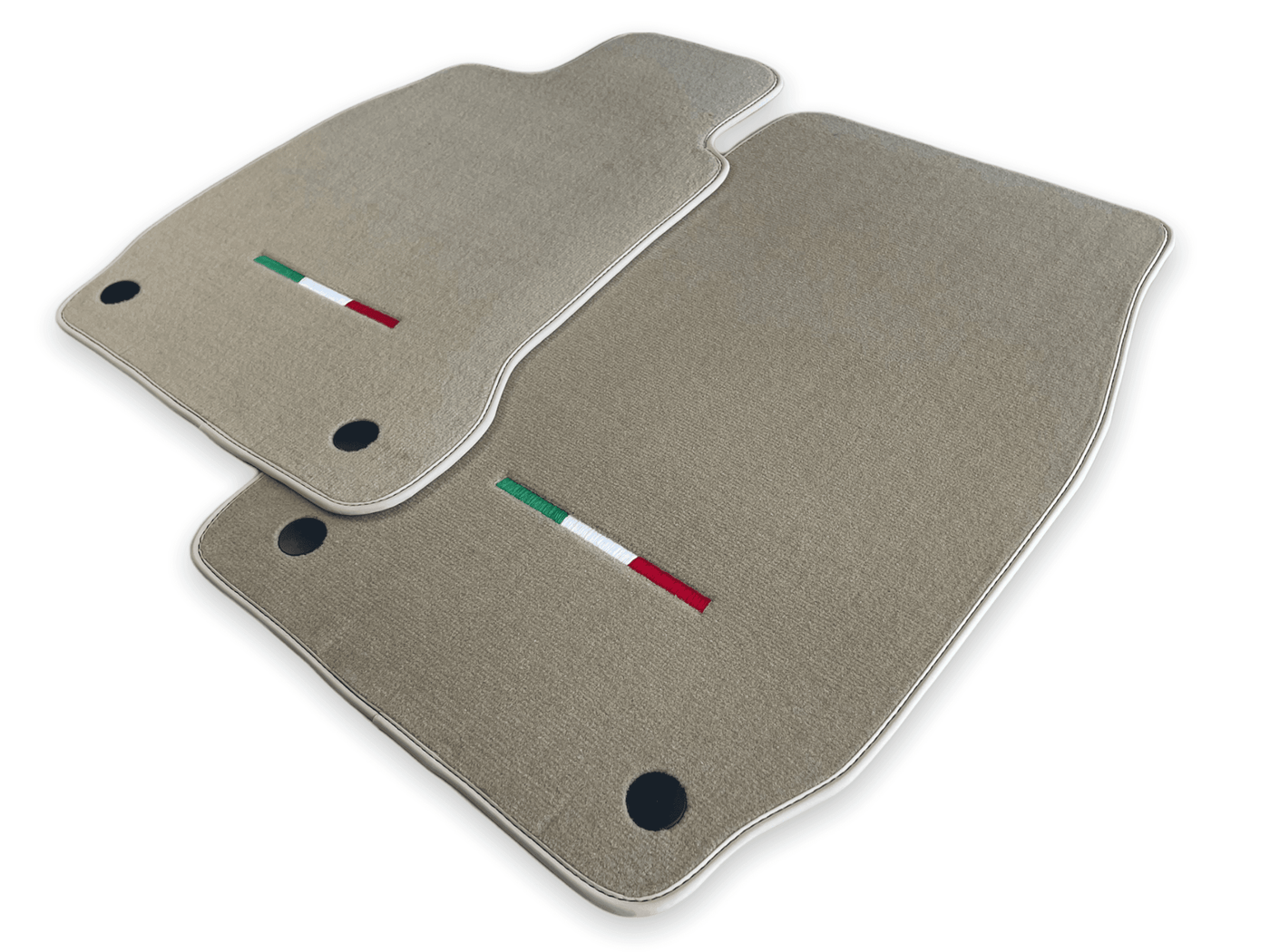 Floor Mats For Maserati Quattroporte Beige IT Edition - AutoWin