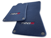 Floor Mats For McLaren 720S Dark Blue Tailored Carpets Set AutoWin - AutoWin