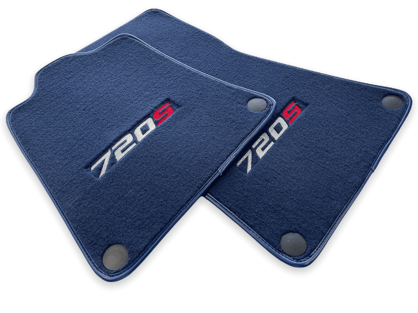 Floor Mats For McLaren 720S Dark Blue Tailored Carpets Set AutoWin - AutoWin