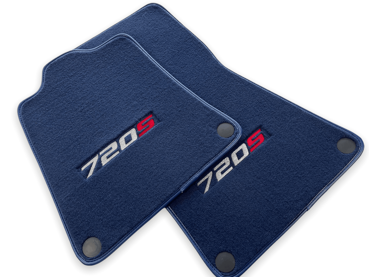Floor Mats For McLaren 720S Dark Blue Tailored Carpets Set AutoWin - AutoWin