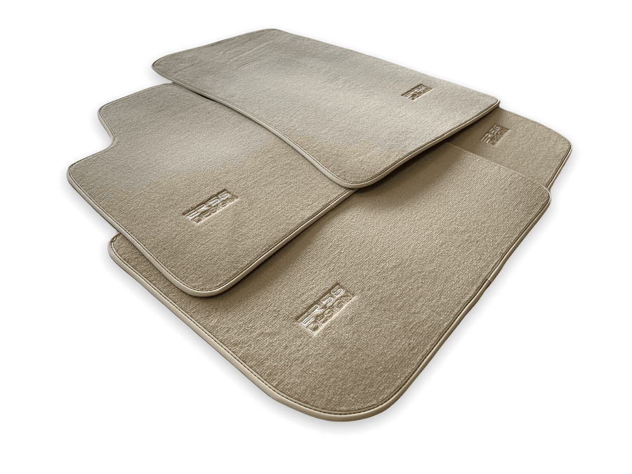 Floor Mats For Rolls Royce Dawn Rr6 2016-2023 Beige ER56 Design - AutoWin