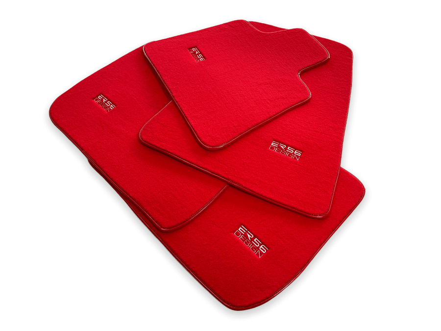 Floor Mats For Rolls Royce Ghost Series II (2021-2024) Red ER56 Design - AutoWin