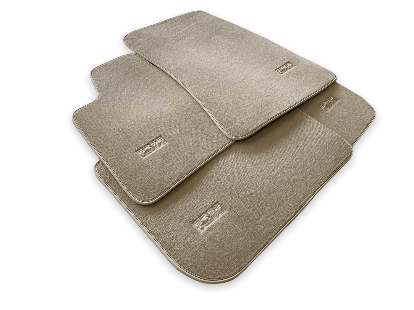 Floor Mats For Rolls Royce Wraith 2013-2023 Beige Er56 Design - AutoWin