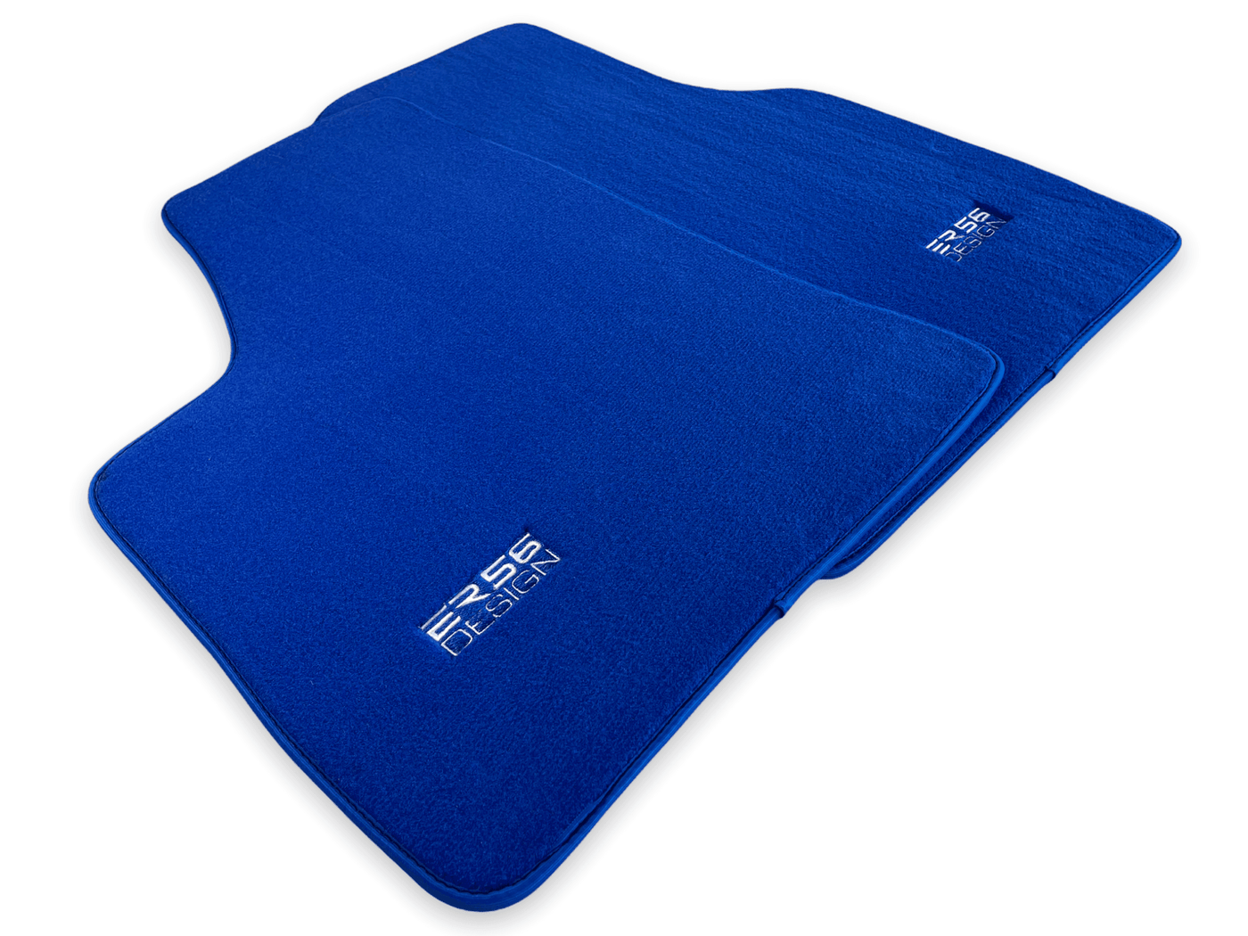 Floor Mats For Tesla Model 3 Blue Tailored Carpets ER56 Design - AutoWin