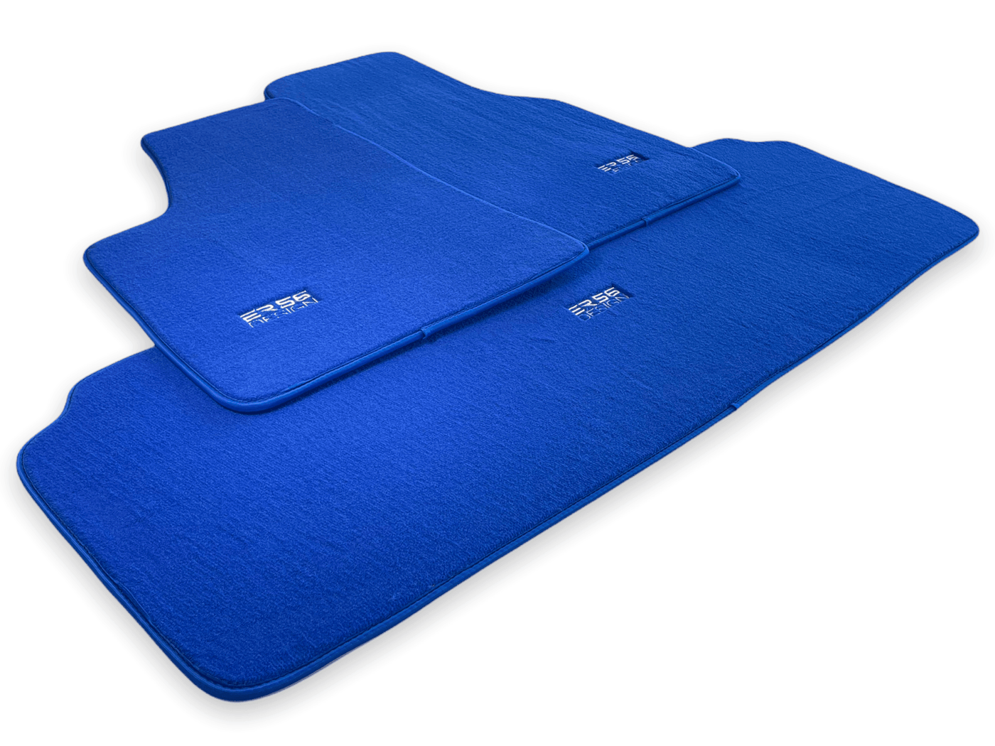 Floor Mats For Tesla Model Y Blue Tailored Carpets ER56 Design - AutoWin