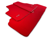 Floor Mats For Tesla Model Y Red Tailored Carpets ER56 Design - AutoWin
