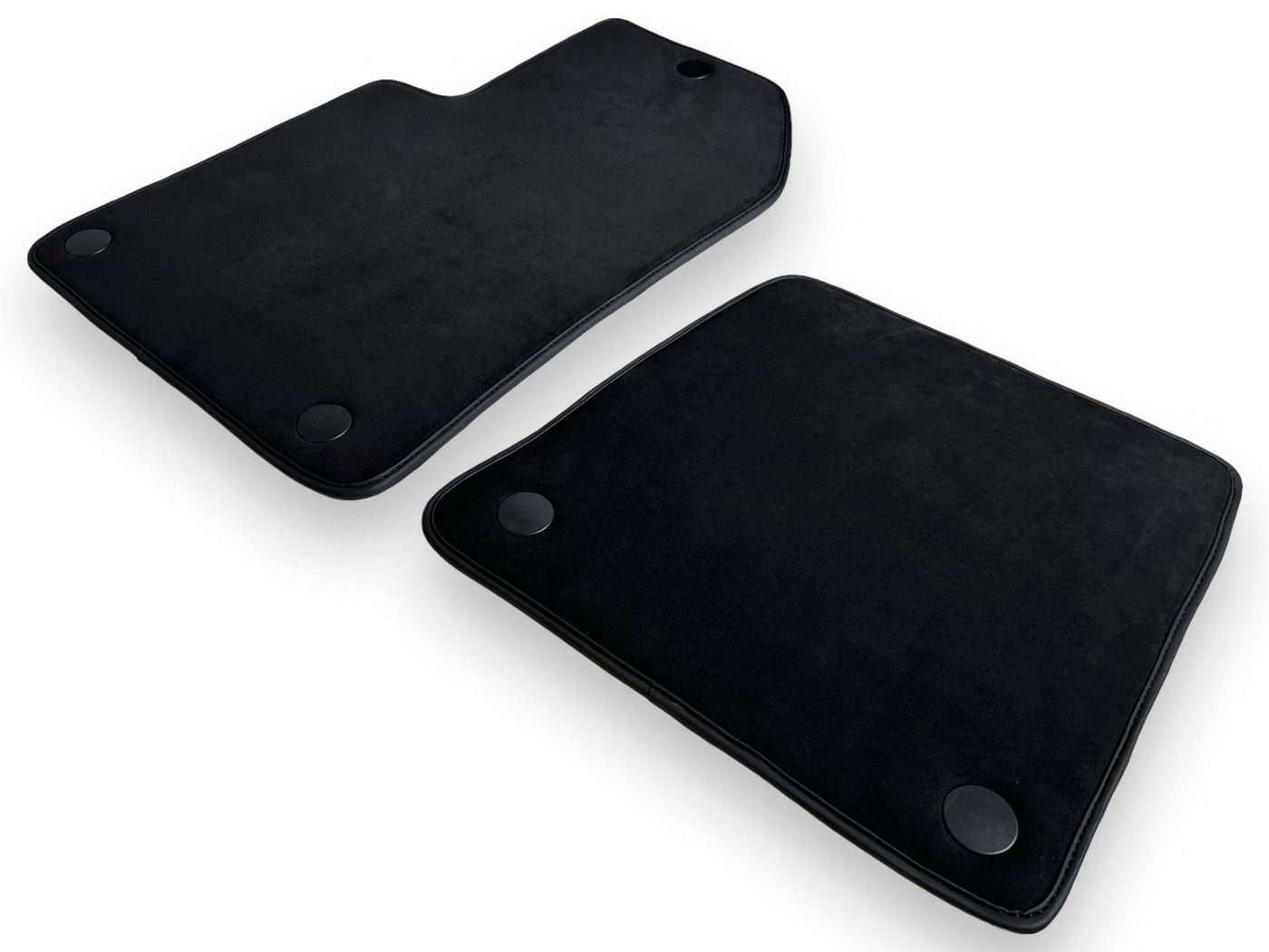 Genuine Alcantara Floor Mats for Ferrari 599 Coupe 2006-2012 Black ER56 Design - AutoWin