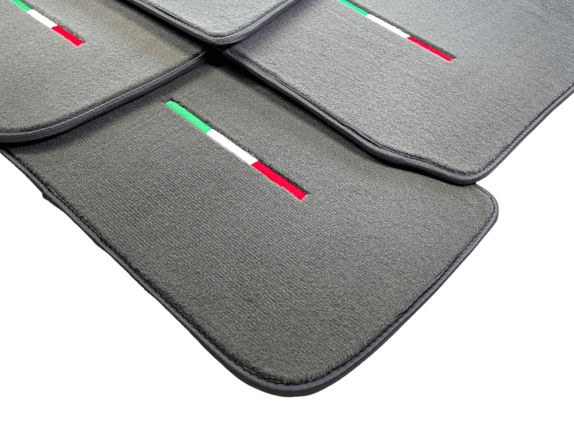 Gray Floor Mats For Maserati Ghibli 2013-2022 Italy Edition - AutoWin