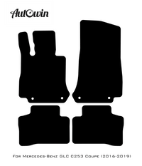 Gray Floor Mats For Mercedes Benz GLE-Class C167 Coupe - 5 Seats (2020-2023) Hybrid | Limited Edition - AutoWin