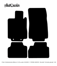 Gray Floor Mats For Mercedes Benz S-Class W220 (1998-2005) Short Wheelbase | Limited Edition - AutoWin