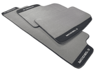 Gray Floor Mats For Tesla Model 3 With Alcantara Leather - AutoWin
