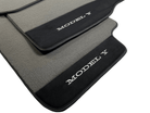 Gray Floor Mats For Tesla Model Y With Alcantara Leather - AutoWin