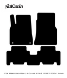 Gray Luxury Floor Mats For Mercedes Benz A-Class W168 (1997-2004) | ER56 Design - AutoWin