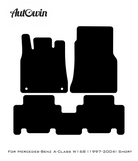 Gray Luxury Floor Mats For Mercedes Benz A-Class W168 (1997-2004) | ER56 Design - AutoWin