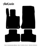 Gray Luxury Floor Mats For Mercedes Benz GLC-Class C253 Coupe (2020-2023) Hybrid | ER56 Design - AutoWin