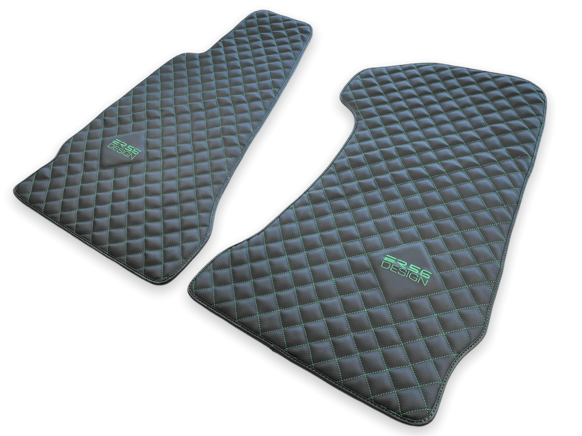 Leather Floor Mats For Aston Martin DB9 (2004-2016) ER56 Design - AutoWin