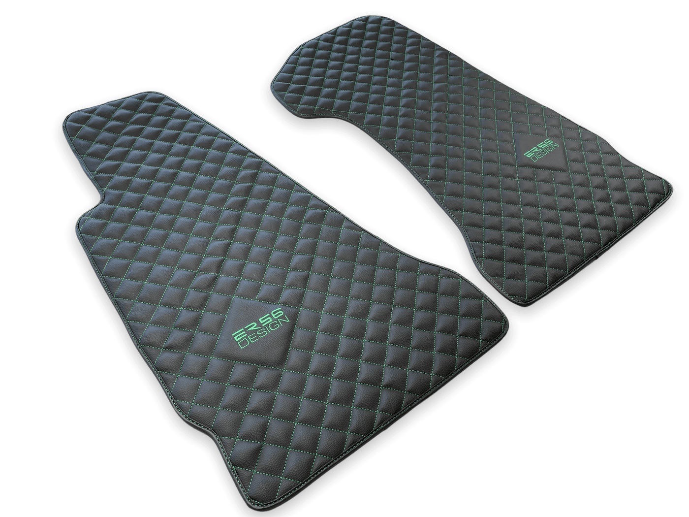 Leather Floor Mats For Aston Martin DB9 (2004-2016) ER56 Design - AutoWin