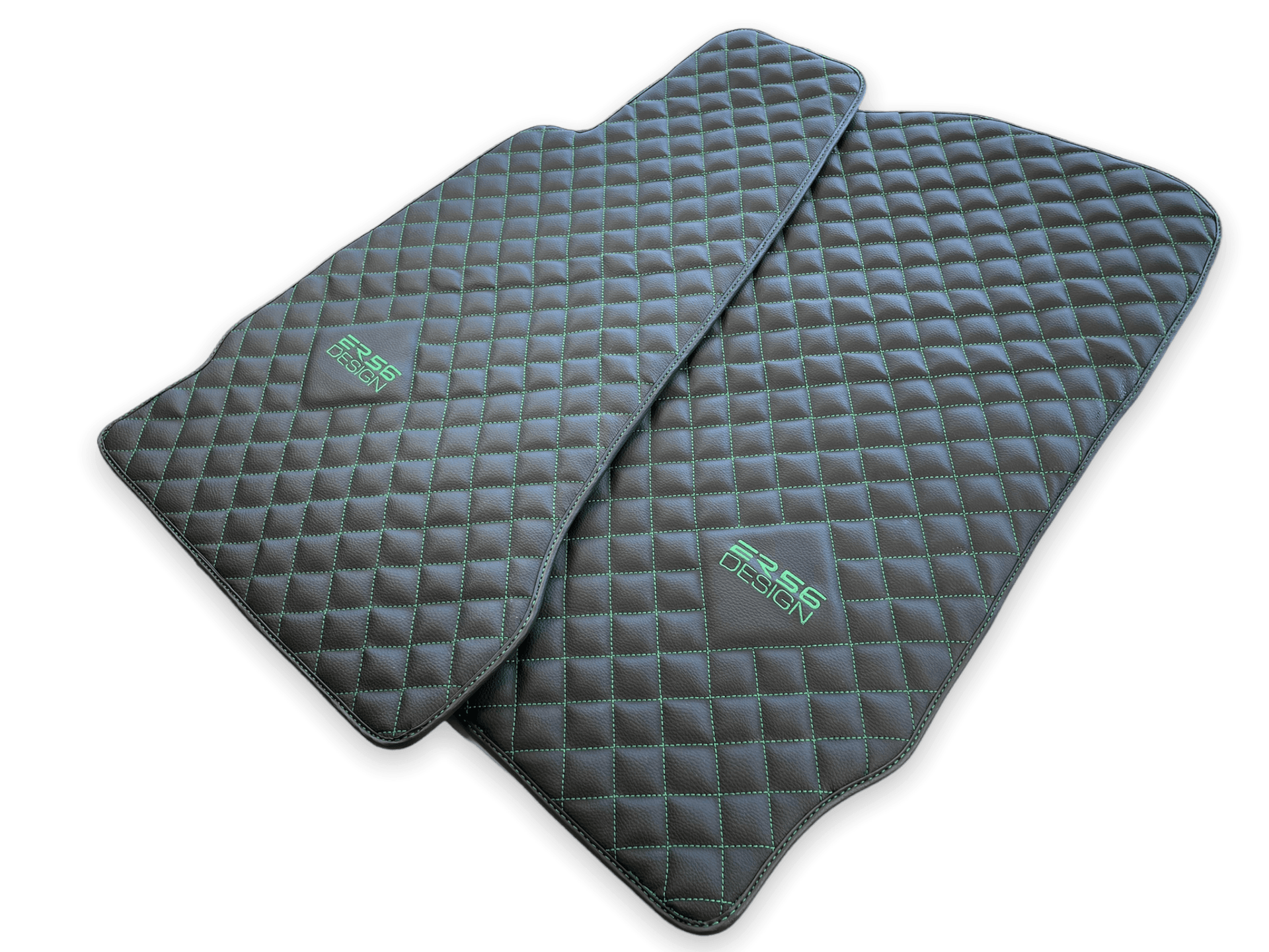 Leather Floor Mats For Aston Martin DB9 (2004-2016) ER56 Design - AutoWin