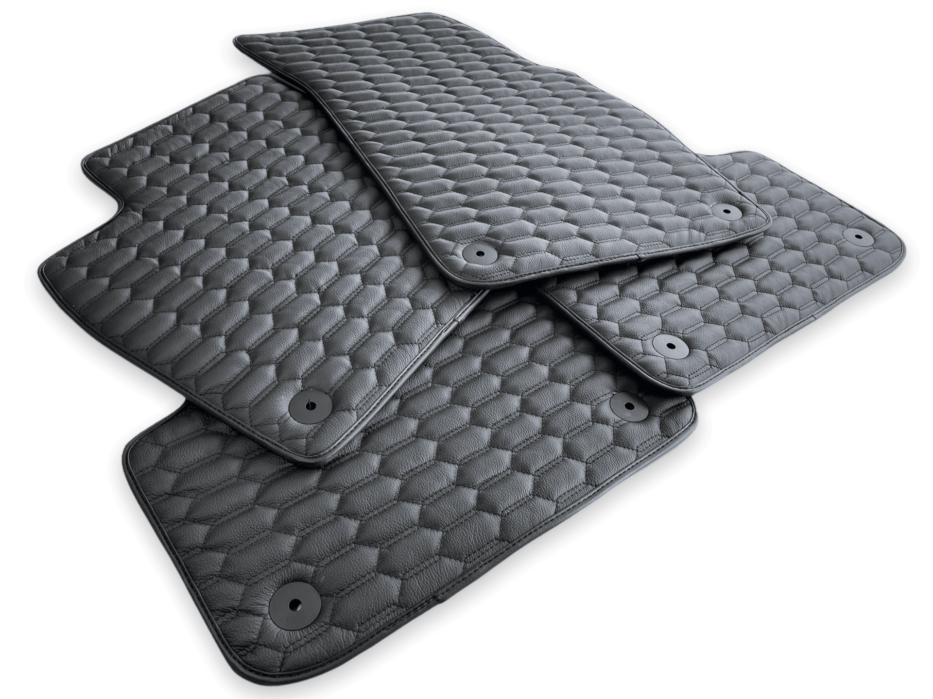 Leather Floor Mats for Audi Q8 (2018-2023) AutoWin Brand - AutoWin