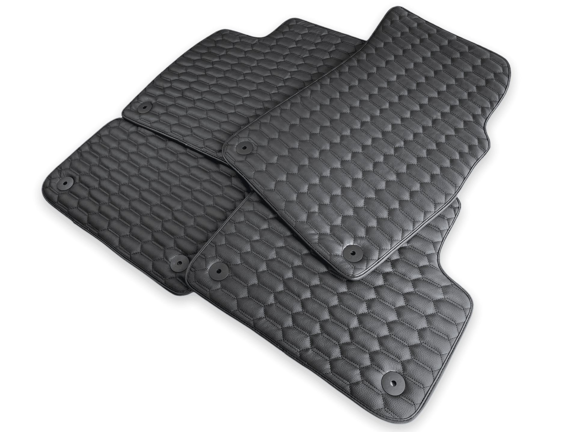 Leather Floor Mats for Audi Q8 (2018-2023) AutoWin Brand - AutoWin