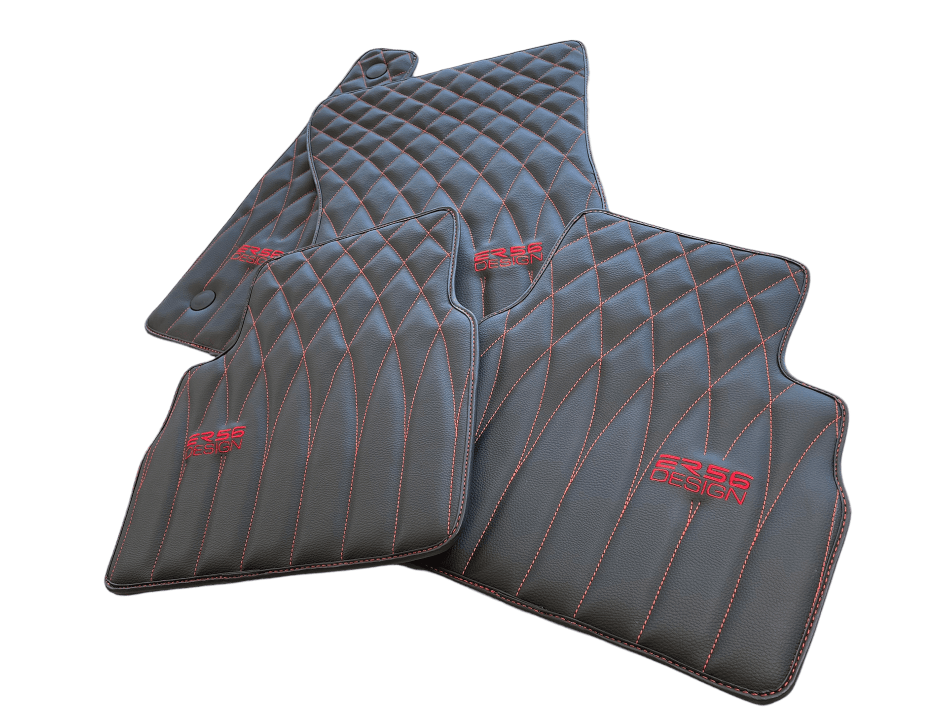 Leather Floor Mats For Mercedes-Benz G Class 1990–2018 W463 ER56 Design - AutoWin