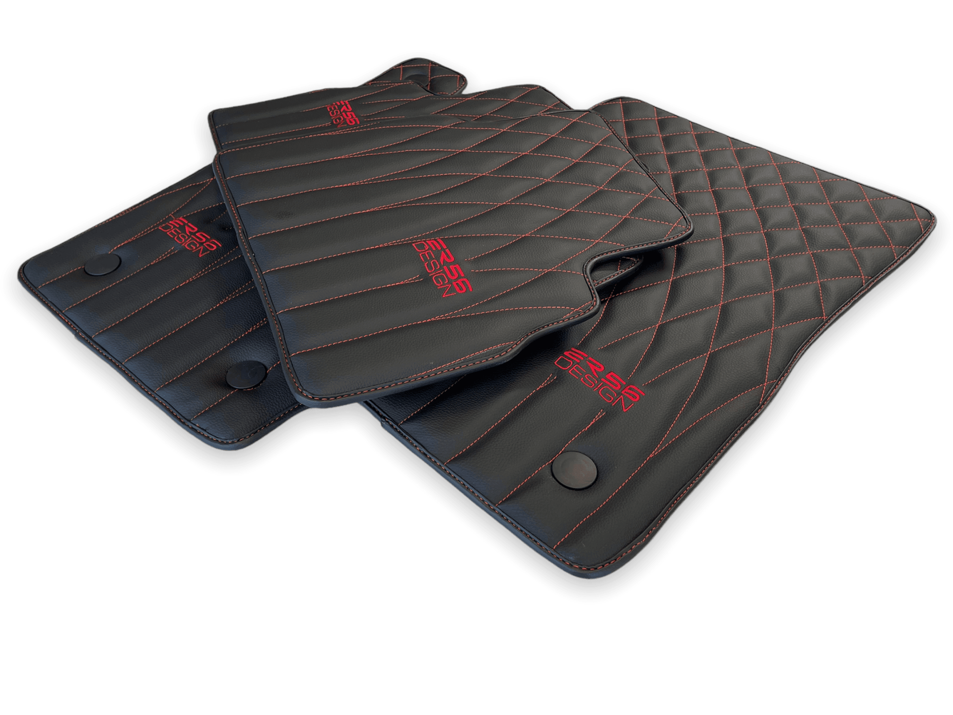Leather Floor Mats For Mercedes-Benz G Class 1990–2018 W463 ER56 Design - AutoWin