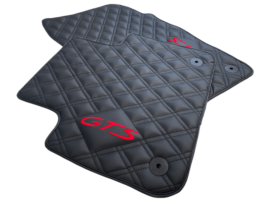Leather Floor Mats for Porsche Cayenne GTS 2018-2023 - AutoWin