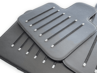 Leather Floor Mats For Rolls Royce Black Badge Cullinan Rr31 2018-2023 Black - AutoWin