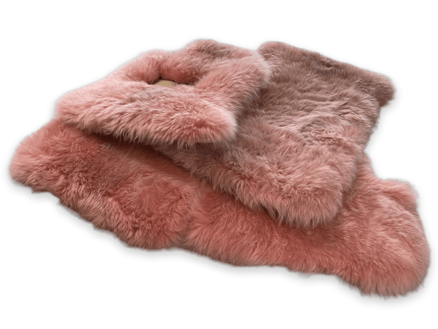 Pink Sheepskin Floor Mats For Rolls Royce Cullinan Er56 Design Brand - AutoWin