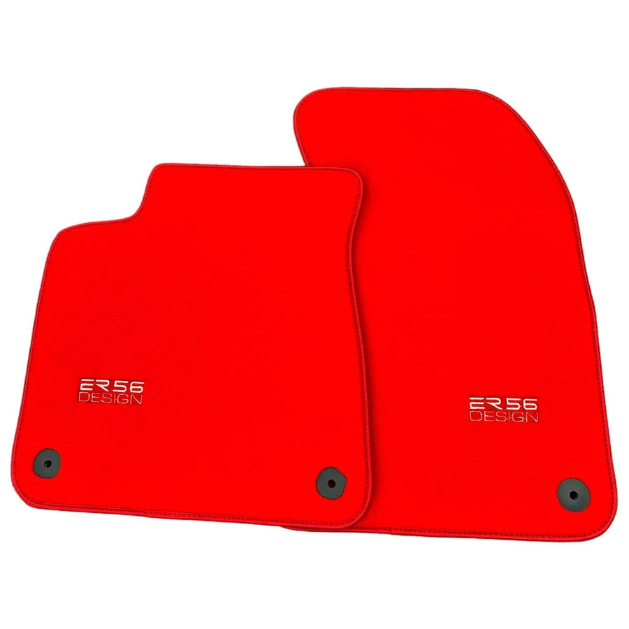 Red Floor Mats for Audi A4 - B7 Convertible (2006-2009) | ER56 Design - AutoWin