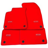 Red Floor Mats for Audi A4 - B9 Allroad Quattro (2020-2024) | ER56 Design - AutoWin