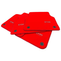 Red Floor Mats for Audi A4 - B9 Avant (2015-2018) | ER56 Design - AutoWin