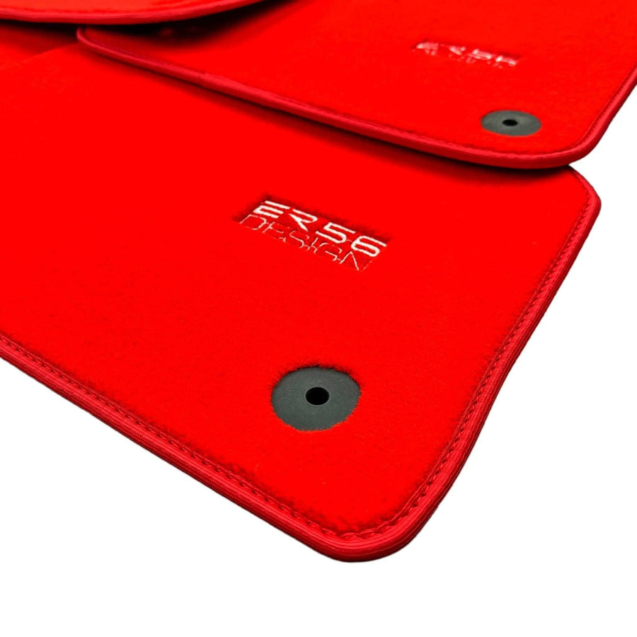 Red Floor Mats for Audi A5 - 8F7 Convertible (2009-2017) | ER56 Design - AutoWin