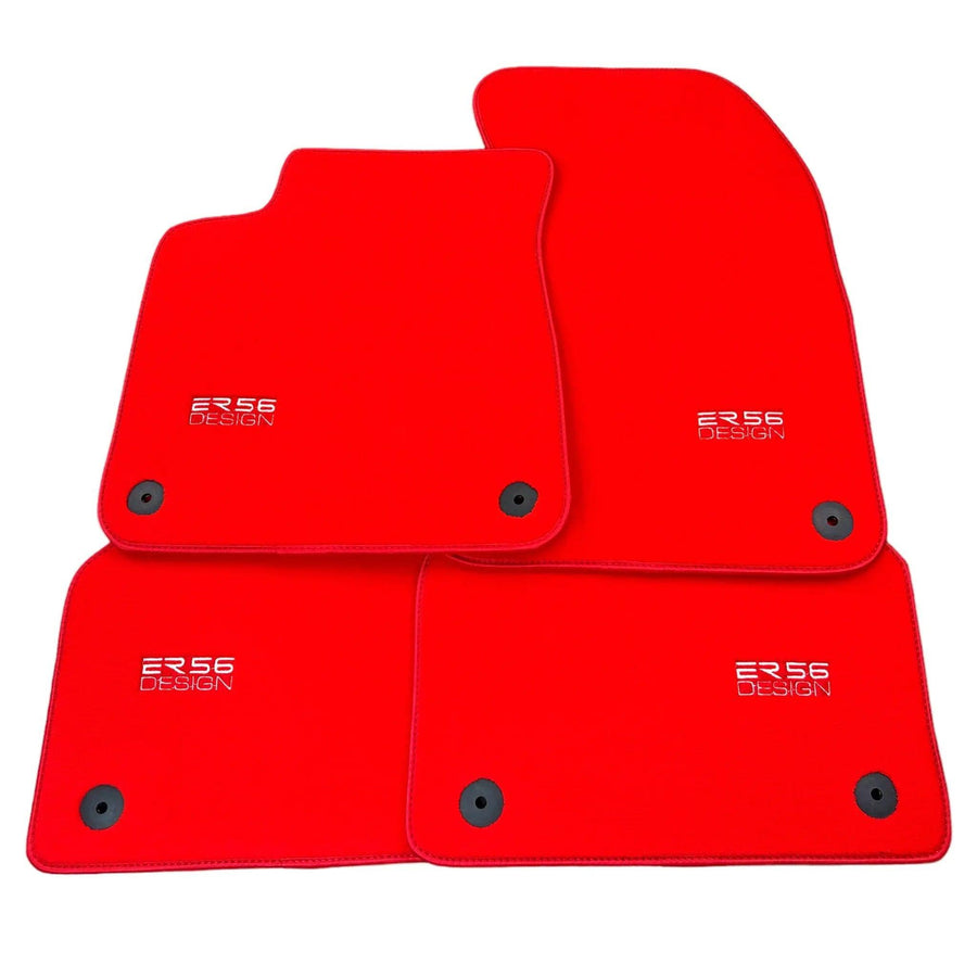 Red Floor Mats for Audi A5 - 8T3 Coupe (2007-2016) | ER56 Design - AutoWin